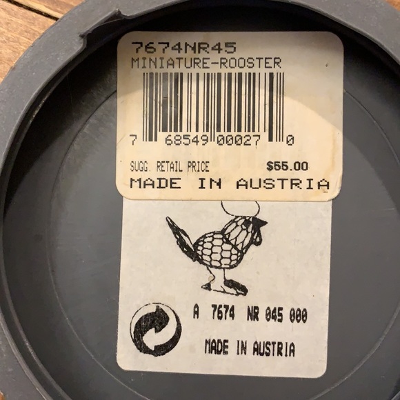 Swarovski Crystal Mini Rooster - Picture 6 of 8